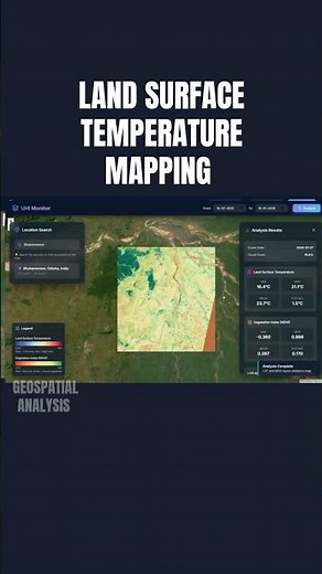 Land surface temperature mapping using streamlit #spatialdata #arcgis #lst