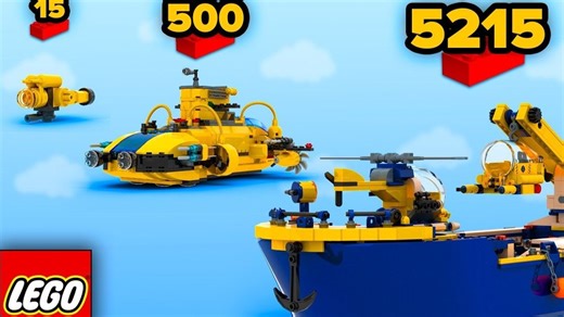 乐高深海探险系列 多比例对比｜不同尺寸模型细节大PK | 作者： Forceman Bricks