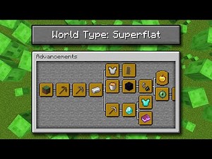 Can I Get Every Minecraft Advancement In Superflat?