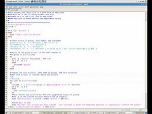 Bash script to create user accounts in Linux