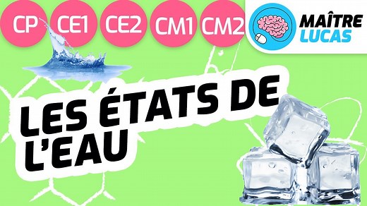 #matière #eau #nationapprenante #éducation #écoleàlamaison #cm1 #cm2 #sciences #science #primaire #enfants #élémentaire #cycle3 #maths #cycle2 #cp #ce1 #ce2 Cette vidéo peut être utilisée par tous les élèves de l'école élémentaire (CP - CE1 - CE2 - CM1 - CM2). Elle est consacrée aux différents états de l'eau (liquide, solide, gazeux). En partant d'exemples de la vie de tous les jours, les enfants observent et distinguent les différents états. Plusieurs expériences sont proposées pour passer d'un