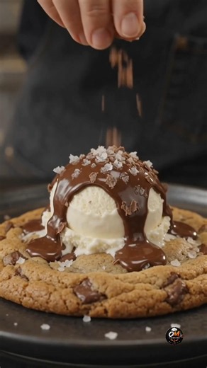 Giant Chocolate Chip Cookie 🍪🤤 | Crispy Outside, Gooey Inside! #food #asmr