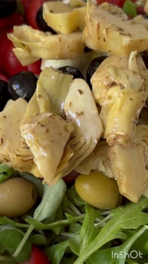 Easy Italian Antipasti Salad 🥗 Fresh Mediterranean Recipe #Shorts