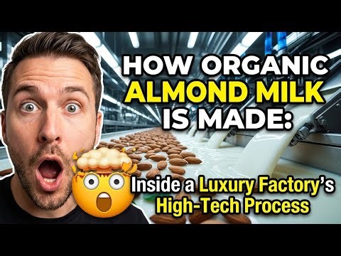 Inside Factory: Organic Almond Milk's High-Tech Aseptic Canning Manufacturing Process Revealed