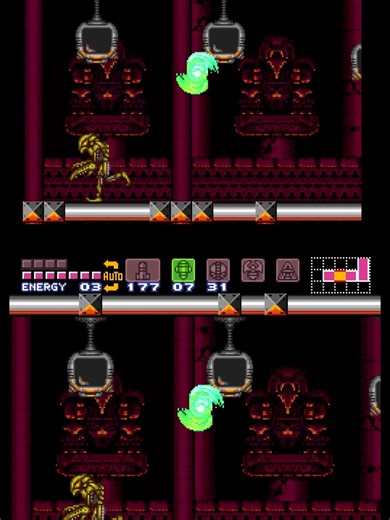 Super Metroid Gameplay in Norfair with Screw Attack