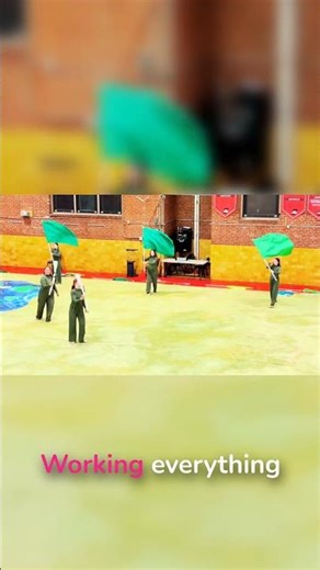 Color guard practice that's actually mesmerizing #colorguard #art