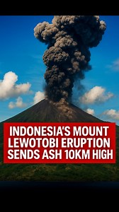 12K views · 138 reactions | Mount Lewotobi Eruption Sends Ash 10KM...