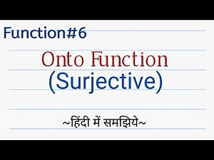 Onto Function | Surjective |Types of Function | Discrete Mathematics in Hindi