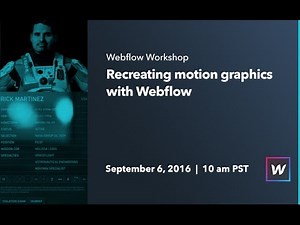 Webflow Workshop #53: Recreating motion graphics with Webflow