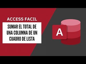 Sumar el total de una columna de un cuadro de lista