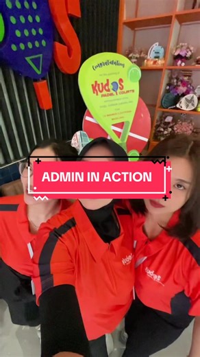 Kegiatan admin ketika court full book check👀🤩