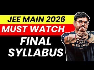 🔊 Final Syllabus for JEE 2026 | Official JEE Syllabus by NTA | Harsh Sir
