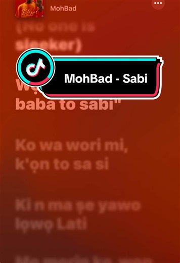 MohBad - Sabi: Naija Music Lyrics Uncovered