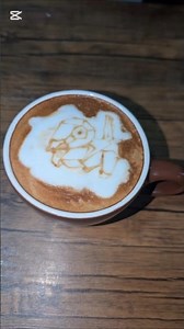 ラテアート練習#ポケモン #コーヒー #ラテアート #coffee #latteart