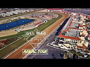 Del Mar Fairgrounds Thoroughbred Racetrack Aerial Tour