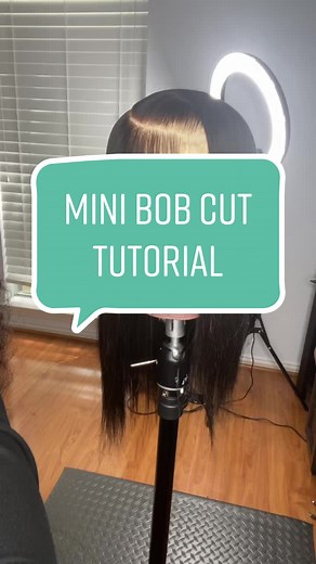Just a mini bob cut tutorial, it’s very easy let me know if y’all want the full tutorial☺️ #wigpreneuer #fypwig #bobcuttutorial #easywigstyles #fixwig #customclosurewigs #5x5hdclosurewig #closuregluelesswig #closurewig #stylingtutorials