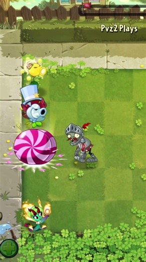 Solar Pea & Meteor Flower Vs. Diamond Knight Zombie / Plants Vs. Zombies 2