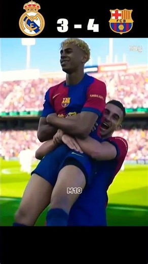 Barcelona vs Real Madrid Laliga 2025 🔥⚽ #barcelona #realmadrid #football #shorts #highlights