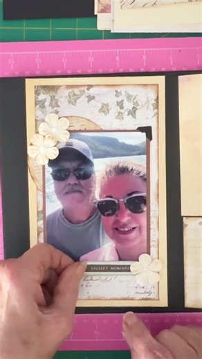 Using Vintage Ephemera in a Scrapbook Layout