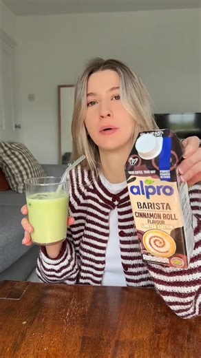 Trying the viral Cinnamon Roll Alpro Milk 拏 OMG i made a matcha using it and it was SO GOOD | Jade emily | Facebook
