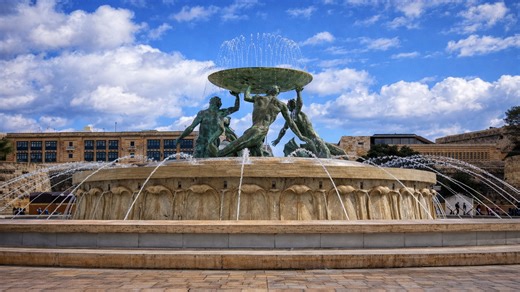 Walking through Valletta the historic capital of Malta