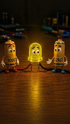 ⚠️ Not just any resistor is suitable for an LED