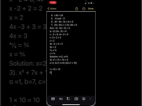Factoring Quadratics AC Method - 2
