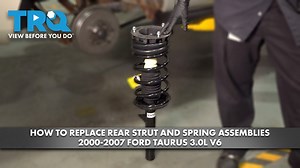 How to Replace Rear Strut and Spring Assemblies 2000-2007 Ford Taurus 30L V6