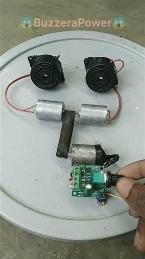 DC Generator 🔥 Rubber Band with Buzzer.#shorts #diyproject #generator