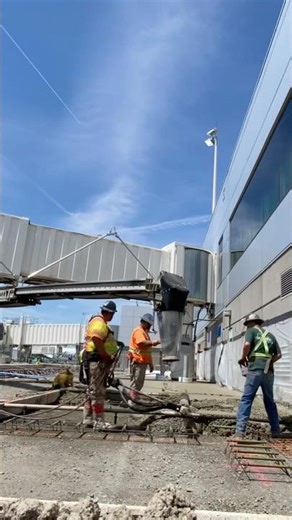 Paving airplane ramp/apron in Spokane International Airport #local72 #pavingtheway #airportpaving