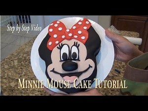 Cake DIY: Minnie Mouse Cake Tutorial ( Step by Step video)/ by Cup n Cakes Gourmet