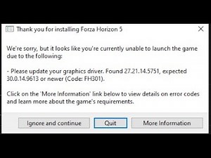 FORZA HORIZON 5 "ERROR CODE: FH301" 100% FIX