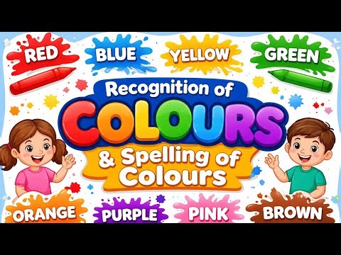 🎨 Learn Colours | Colour Recognition, Colour Spelling & Guess the Colour Game 🌈