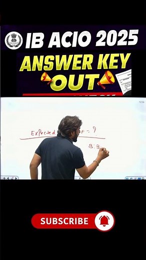 IB ACIO 2025 | IB ACIO Answer Key Out