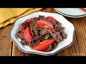 【牛肉とトマトの中華風炒め】オイスターソースでこくうま！ごはんがすすむ味付け♪