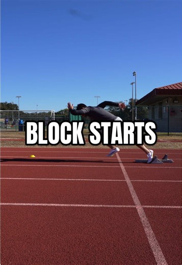 BLOCK STARTS 🧱👟 Checklist: ✅Load Blocks ✅Hips Up ✅Shoulders Forward ✅Extend Out ✅Stay Low This checklist helps me routinely get the hang of getting into position consistently as it becomes more and more natural! My issue has been popping up too quickly therefore losing the necessary force and power in the first 10meters. My last rep was by far my best with room for improvement 🙌🏼 Sprinting is FUN! If any of y’all want to learn technique, mechanics, or get faster… HMU 💬 Let’s GET IT 💥 #spri