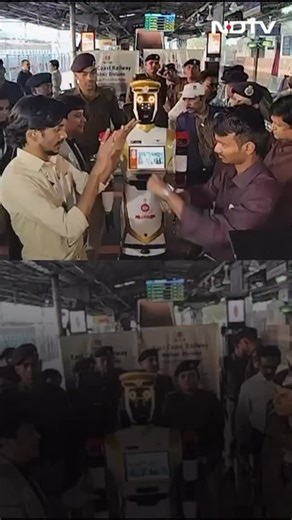 135K views · 63 reactions | #Watch | In a first-of-its-kind initiative in Indian Railways, Waltair Division of the East Coast Railway (ECoR) Zone has introduced a humanoid robot ‘ASC Arjun’ at Visakhapatnam railway station to enhance passenger safety, security and service delivery. | NDTV | Facebook