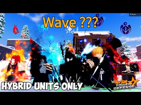 Hybrid Units Only vs Air Infinite Mode in All Star Tower Defense!