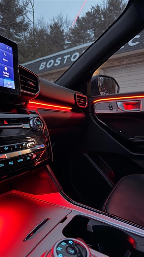 Boston Mechanics | Auto Repair | This 2023 Ford Explorer didn’t come like this. Full interior ambient transformation using our universal system…installed in factory... | Instagram