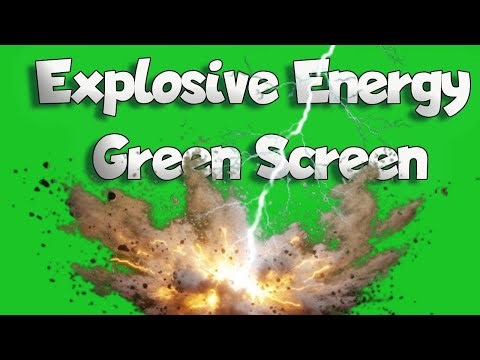Explosive Energy Burst 4K Green Screen Fiery Sparks Shockwave VFX Footage