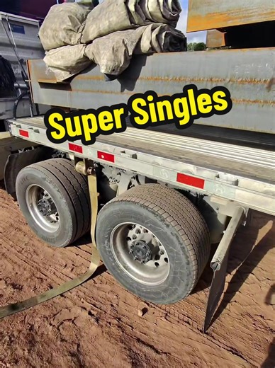 The goods and bads of super singles. What’s your take? #flatbedtok #truckdriver