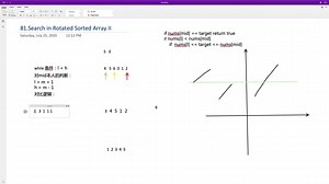 81. Search in Rotated Sorted Array II [m] CN