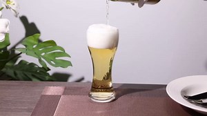 Beer Glasses Set of 4, Pilsner Glasses, Craft Beer Glass, 11 OZ Solid Glassware Beer Cup. Classic Gifts