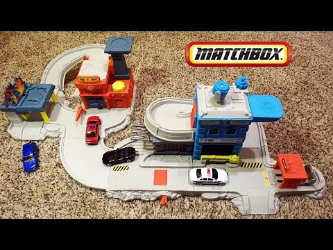 Matchbox Rescue Station Playset - Unboxing and Demonstration