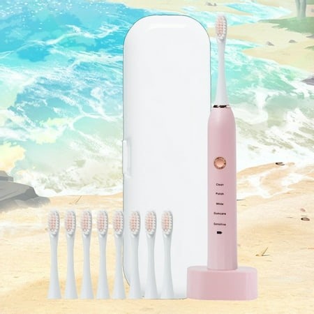 EGNMCR Electric Toothbrush Low Noise Portable Smart Timer Electric Toothbrush IPX7 Water Electric Toothbrush Vibration Electric toothbrush - Walmart.ca