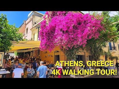 4K Walking Tour in Plaka, Athens, Greece - Athens Oldest Neighbourhood!
