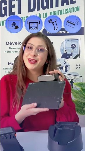 Caisse tactile mobile tout-en-un de 21’C Digital