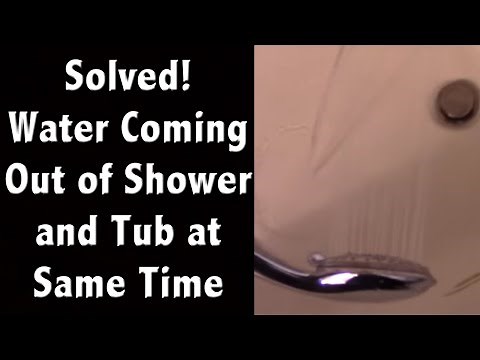 Plumbing Mystery - Tub and Shower Run at the Same Time - Repair Solved