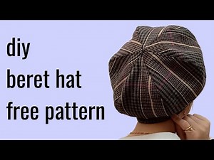 Amazing easy sewing beret hat step by step for beginners