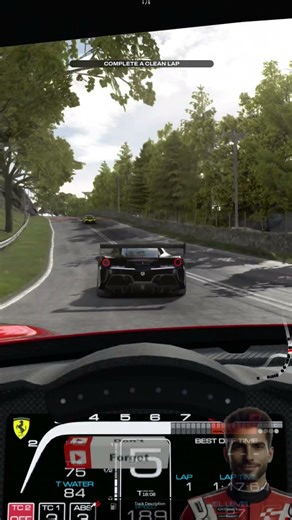 2020 Ferrari 488 Challenge Evo at Bannochbrae Road Circuit in Assetto Corsa | Race 02 | #reels